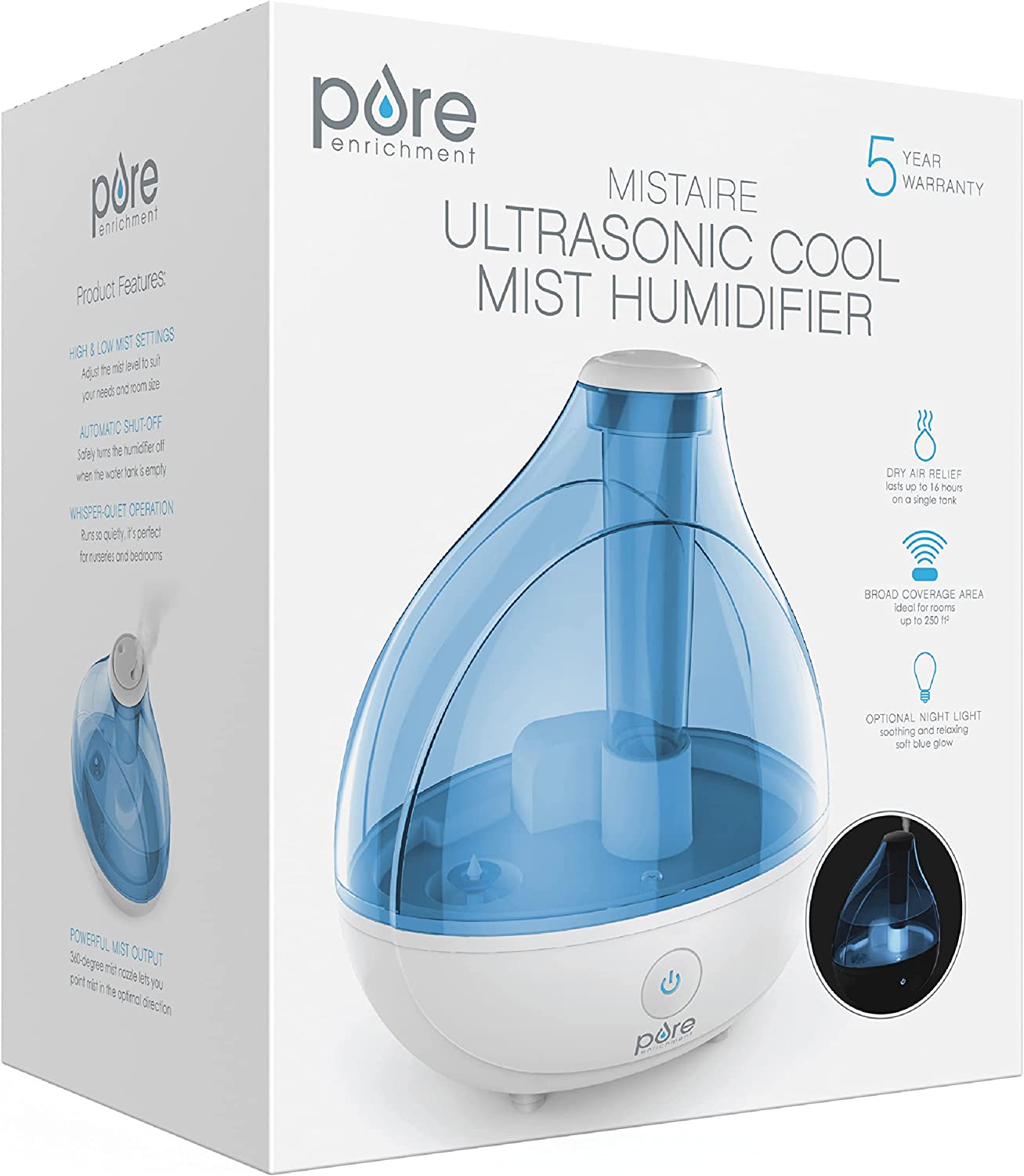 Presentacion caja de este humidificador de aire