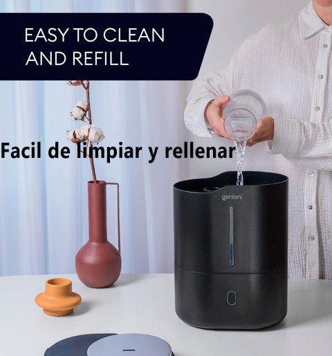 Humidificador de aire facil de llenar