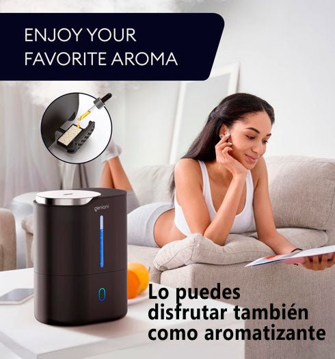 Humidificador con bandeja para aromatizantes