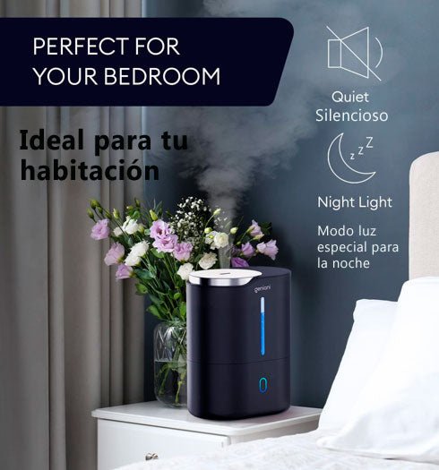 Humidificador de aire silencioso