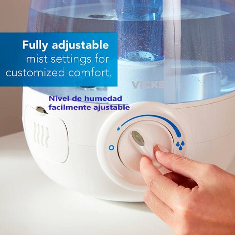 Perilla de nivel de humedad ajustable para este humidificador