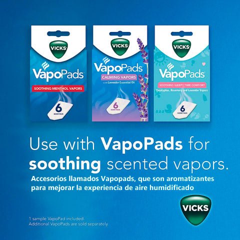 Use "VapoPads" para aromatizar el aire y mejorar la experiencia de respirar