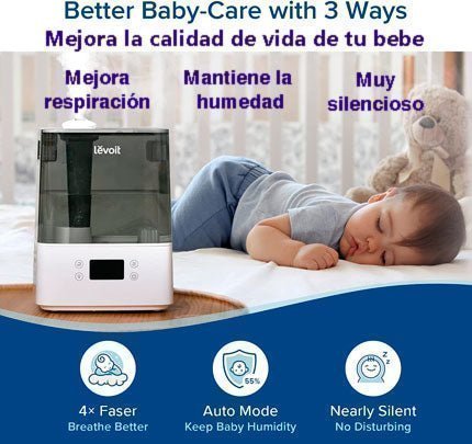 Humidificador de aire Levoit 6 Lts | Crea un Entorno Saludable en Casa - Humidificadores de aire