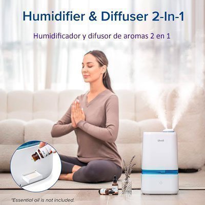 Humidificador y aromatizador 2 en 1