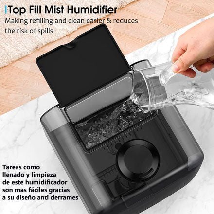 Con este humidificador tareas como llenarlo  o limpiarlo son mas fáciles debido a su diseño especial.