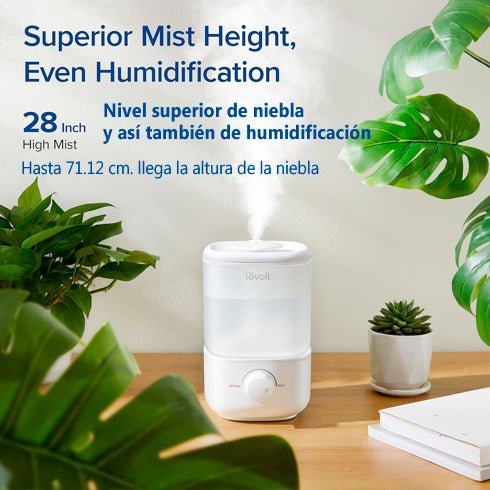 Humidificador de aire Levoit de llenado superior | 2,5 Lts. - Humidificadores de aire