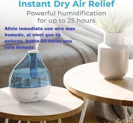 Alivio inmediato con aire mas puro  cuando prendes este humidificador