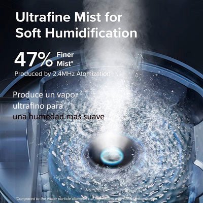 Vapor ultrafino para una humedad mas suave